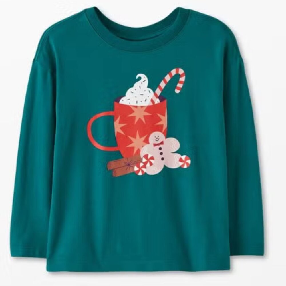 Hanna Andersson Printed Tee Sweet Treats Holiday collection - Youth Size 10